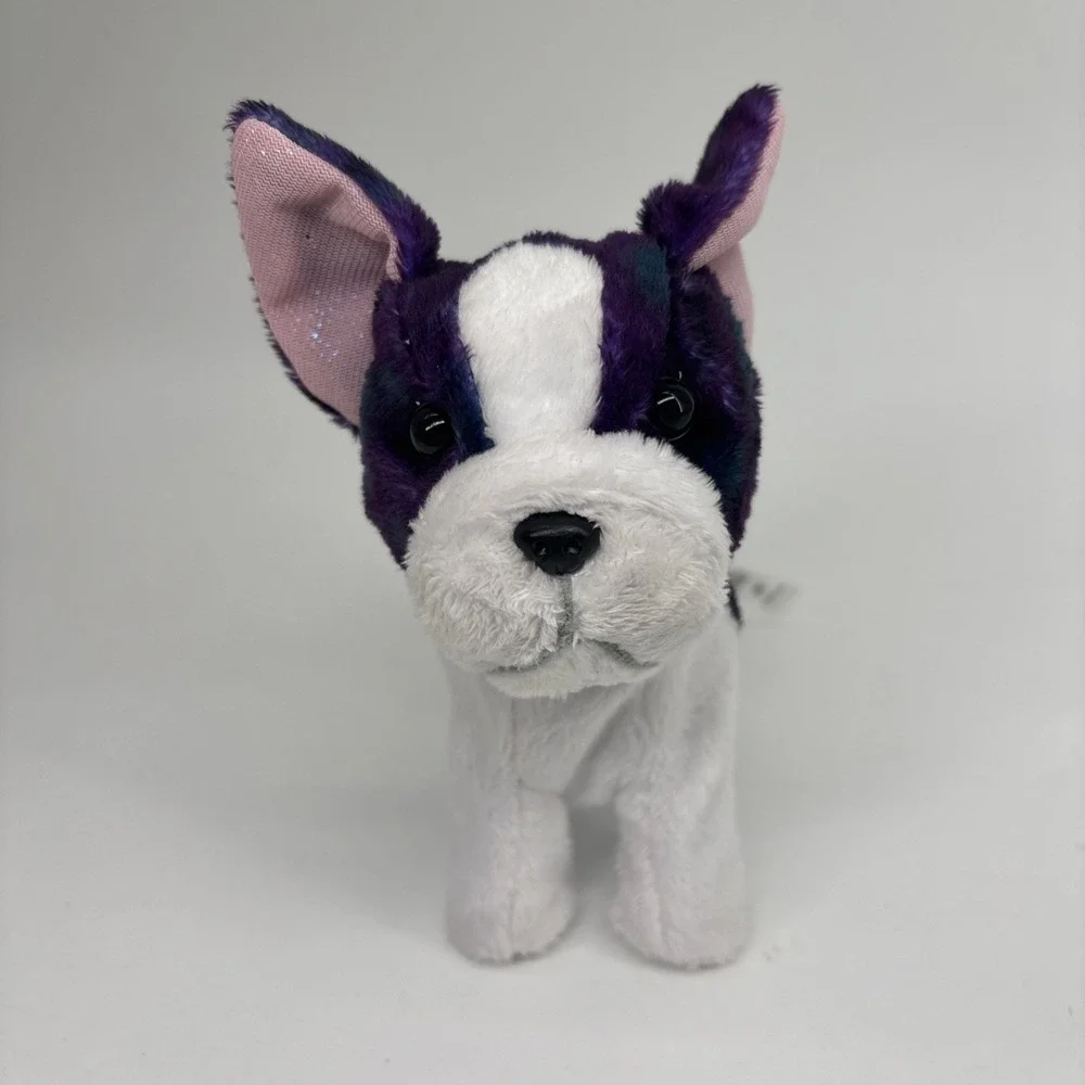 American Girl Berry Brioche Bulldog Pet Dog Poseable Purple Teal 2023